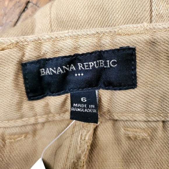 Banana Republic Relaxed Cargo Pants, Size 6, 100% Cotton, Warm Tan, Camel, Beige - Picture 5 of 12